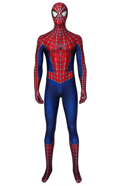 Spider-Man Tobey Maguire Jumpsuit Cosplay Costume for Halloween