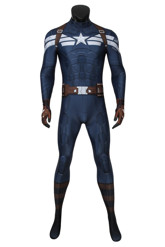 Captain America 2: The Winter Soldier Steve Rogers Jumpsuit Cosplay Costume for Halloween