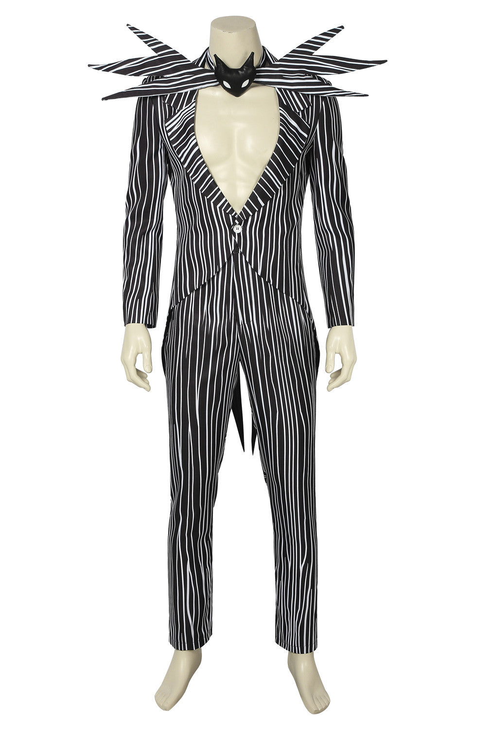 The Nightmare Before Christmas Jack Skellington Cosplay Costume Full Set for Halloween