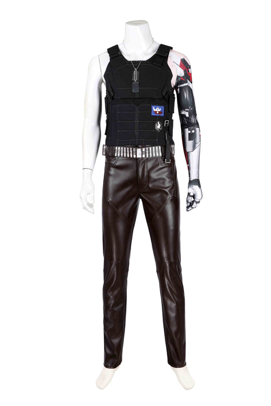 Cyberpunk 2077 Johnny Silverhand Cosplay Costume Outfit for Halloween