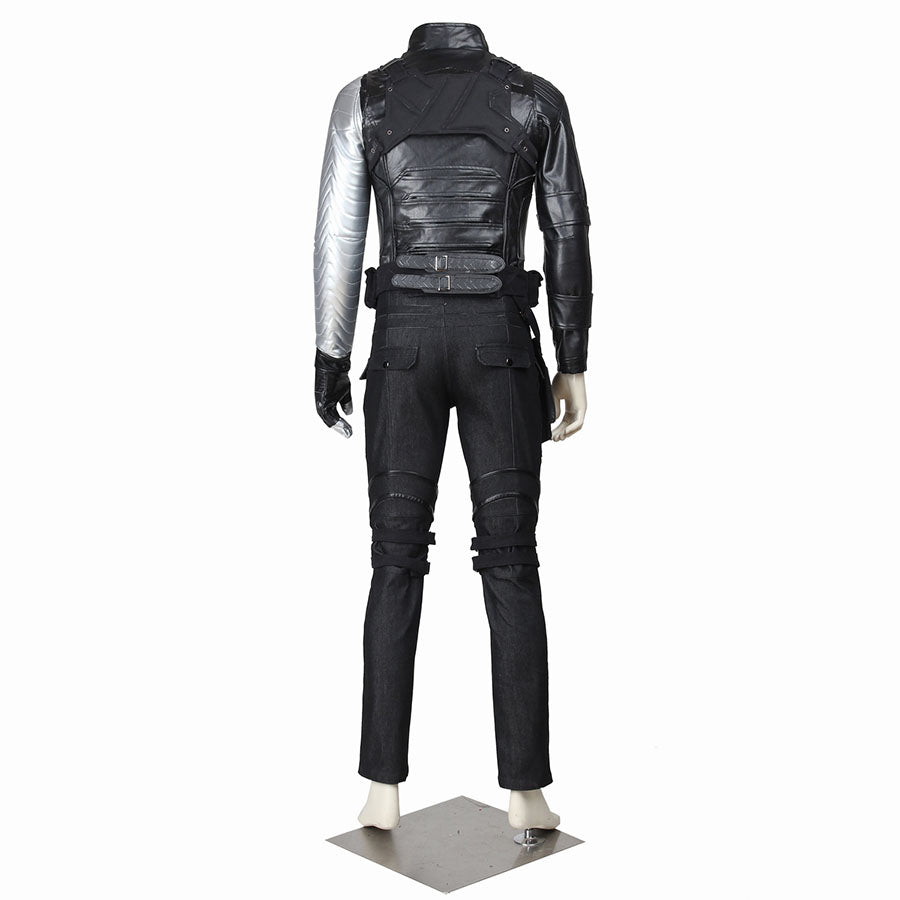 Captain America: The Winter Soldier Bucky Barnes Cosplay Costume Outfit for Halloween