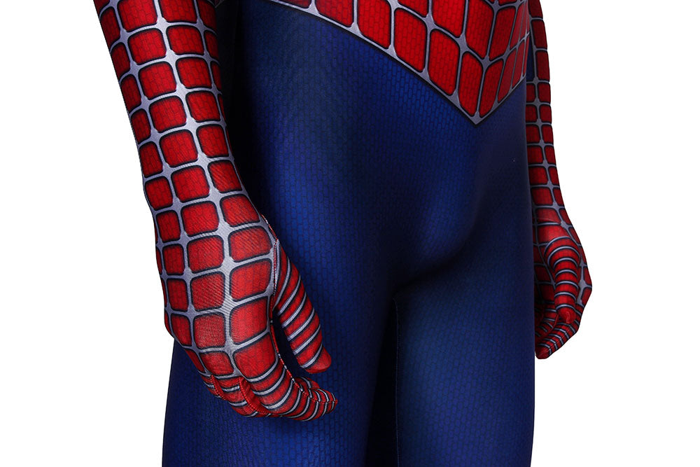 Spider-Man Tobey Maguire Jumpsuit Cosplay Costume for Halloween