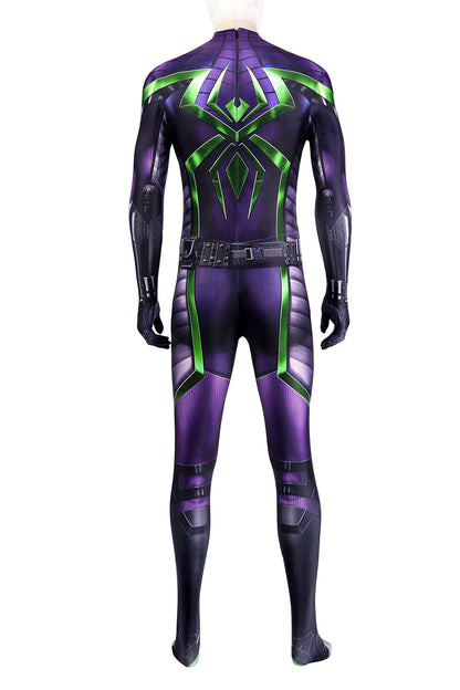 Marvel's Spider-Man Miles Morales Purple Reign Suit Cosplay Costume for Halloween