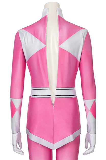 Mighty Morphin Power Rangers Pink Ranger Jumpsuit Cosplay Costume for Halloween