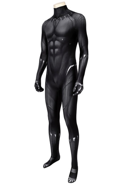 Black Panther T'Challa Jumpsuit Cosplay Costume for Halloween