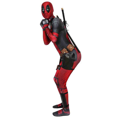 Deadpool Jumpsuit Cosplay Costume Full Set for Halloween