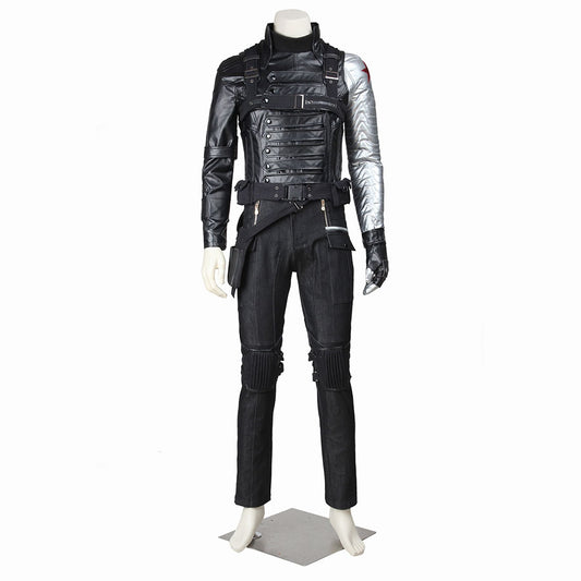 Captain America: The Winter Soldier Bucky Barnes Cosplay Costume Outfit for Halloween