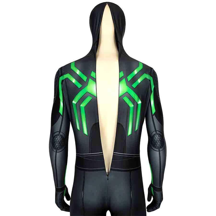 Spider-Man PS4 Stealth Big Time Jumpsuit Cosplay Costume for Halloween