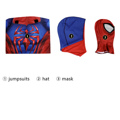 Marvel's Spider-Man 2 Peter Parker Scarlet III Suit Jumpsuit Cosplay Costume for Halloween