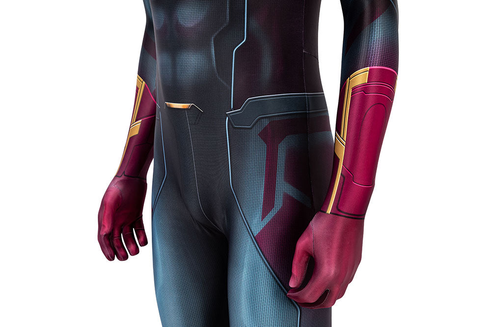 Avengers: Infinity War Vision Jumpsuit Cosplay Costume for Halloween