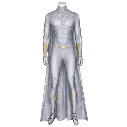 Wanda Vision White Vision Jumpsuit Cosplay Costume for Halloween