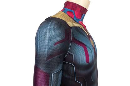 Avengers: Infinity War Vision Jumpsuit Cosplay Costume for Halloween