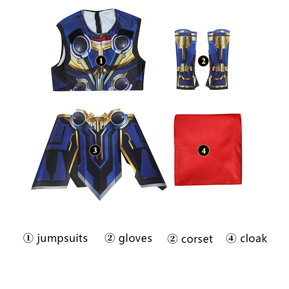 Thor: Love and Thunder Thor Jumpsuit Cosplay Costume for Halloween