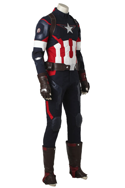 Avengers: Age of Ultron Captain America Steven Rogers Jumpsuit Cosplay Costume for Halloween